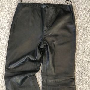 100% leather pants